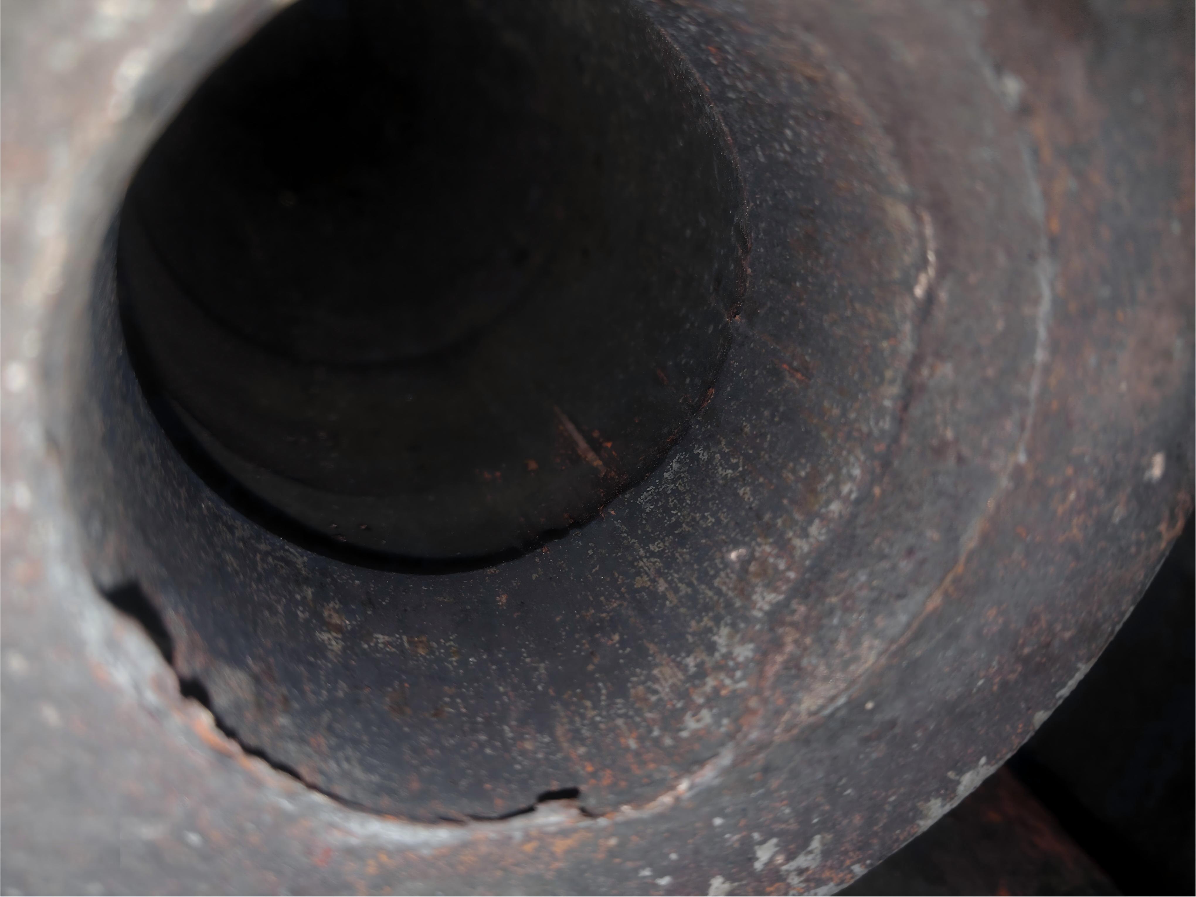 Artillery Shell Case Sand Blasting Effect 2 - Precision Surface Treatment